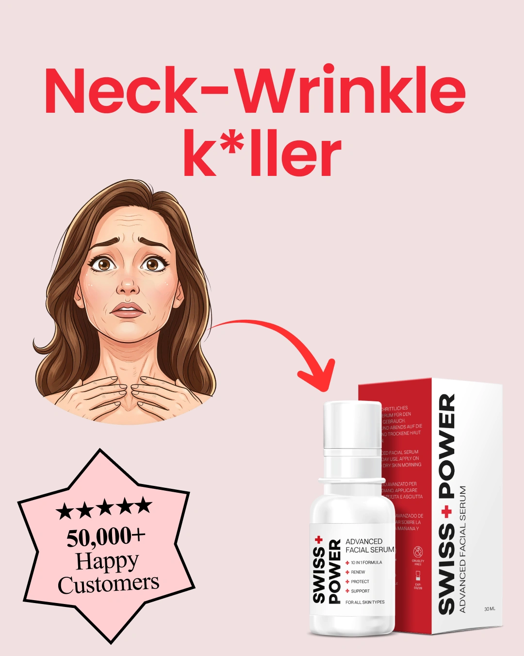 Neck wrinkle ad